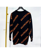 Balenciaga Multi logo overfit knit black 657528
