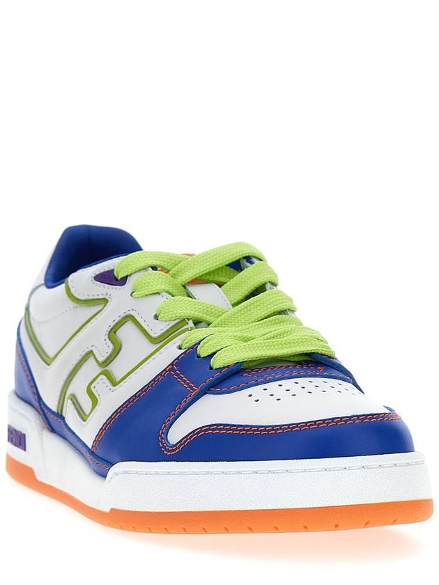 Fendi Match Low Top Sneakers Blue