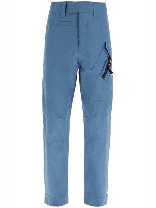 Logo Buckle Straight Pants Blue Dior