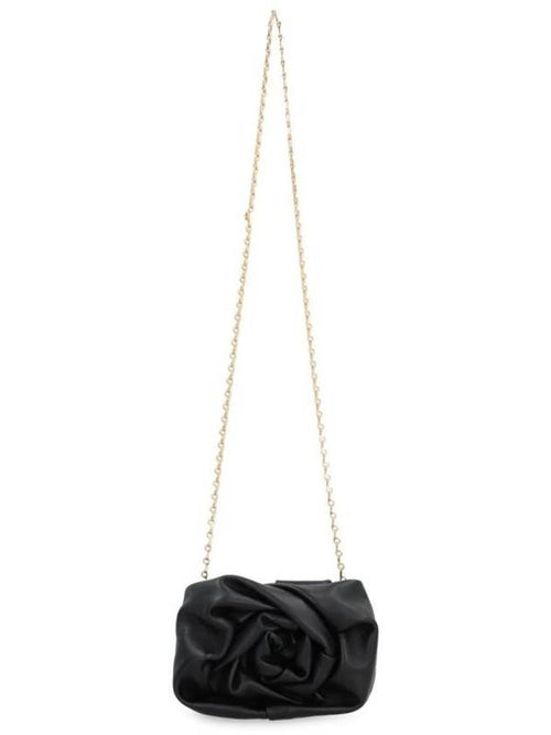 Burberry Rose Chain Clutch Bag Black