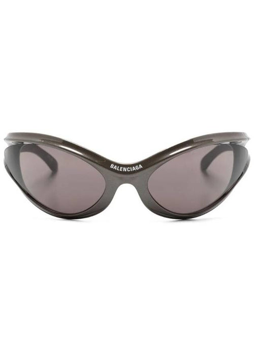 Balenciaga Eyewear Dynamo Wrap Oversized Frame Sunglasses BB0317S003