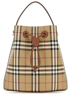 Burberry Vintage Check Bucket Bag Beige