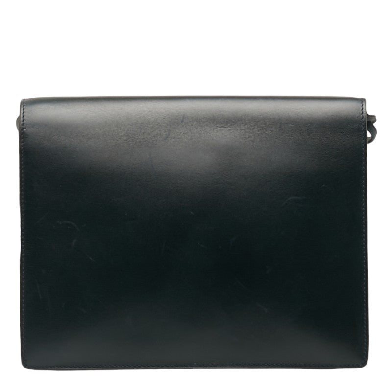 Saint Laurent Sleeping Shoulder Bag Navy Leather  Saint Laurent