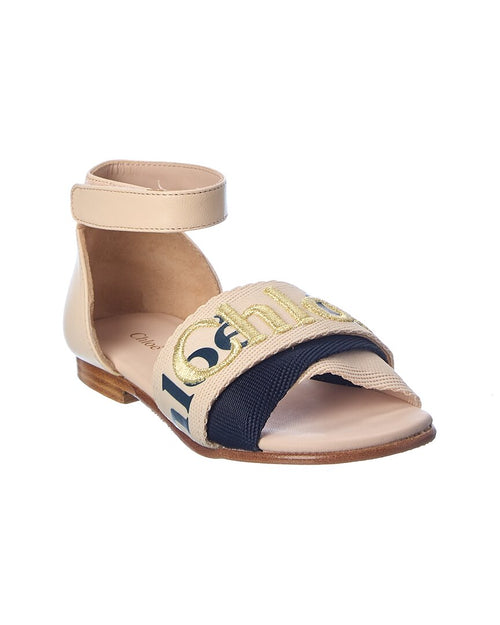 Chloe Woody Leather Sandal
