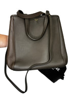 Celine Fold Cabas Tote Bag Greige Leather Medium B20-03