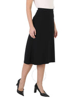 Balenciaga bias A-line skirt black