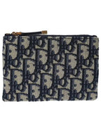 Diortravel Oblique Clutch Bag Kit Blue Dior