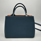 FENDI Vitello Dolce Century Petite 2Jours Tote Blue Rosa Doll LA11433