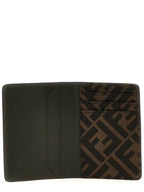 Fendi FF Squared Leather Card Holder Green