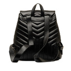 San Laurent Monogram Rule Medium Lock Backpack 487219 Black Leather  Saint Laurent