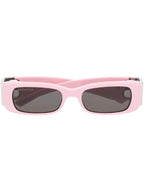 Balenciaga Eyewear Crystal-embellished square frame sunglasses
