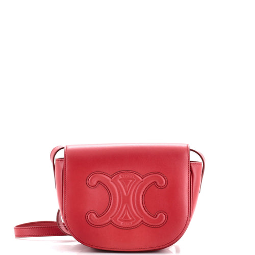 Celine Cuir Triomphe Folco Bag Leather