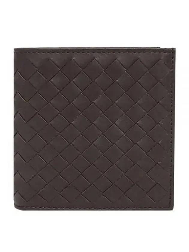Bottega Veneta Intrecciato Small Folder Half Wallet Brown