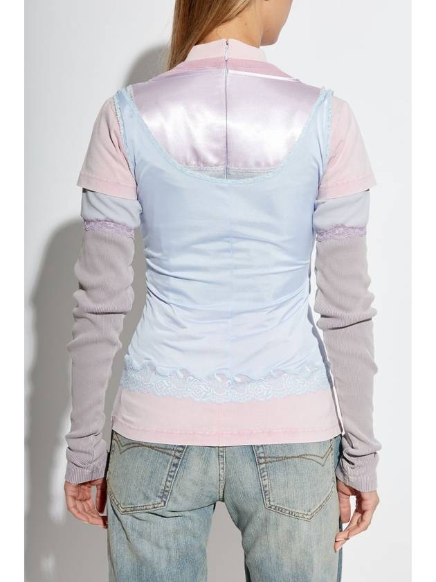 Balenciaga Balenciaga Top With Stand-up Collar, Women's, Multicolour