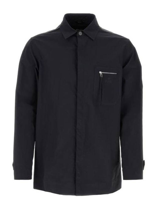 Fendi Nylon Long Sleeve Shirt Blue