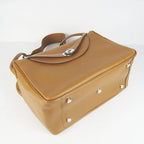 Hermes Lindy 34cm Handbag 6208 Light Ocher Silver
