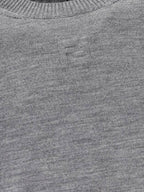 Fendi Crew Neck Wool Sweatshirt Grey