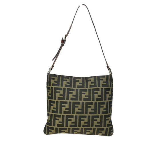 Fendi Zucca  Canvas Shoulder Bag ()
