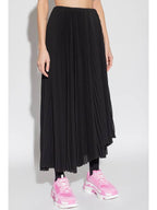 Balenciaga Pleated Skirt Women's Black