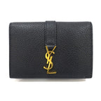 SAINT LAURENT YSL Card Case 613536 Black Black  Dress