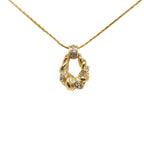 Saint Laurent Pendant Necklace in Gold Plating Ladies