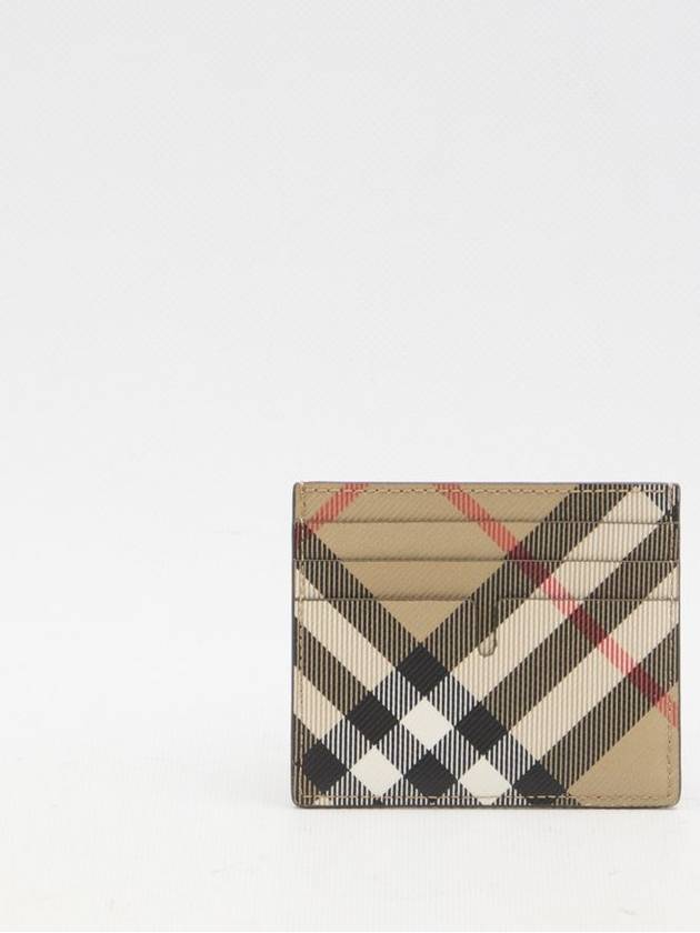 Burberry Check Card Wallet Beige