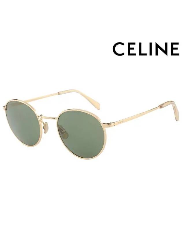 CELINE Eyewear Round Metal Sunglasses Gold