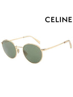 CELINE Eyewear Round Metal Sunglasses Gold