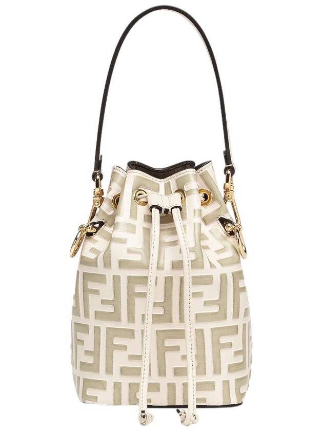 Fendi Mon Tresor Small Bucket Bag Beige