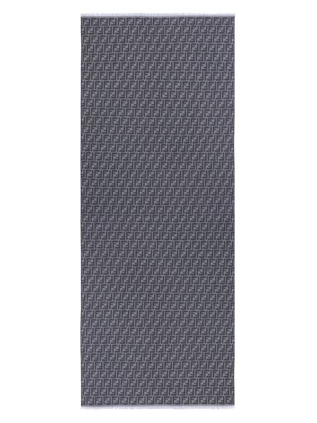 Fendi FF Jacquard Scarf Blue