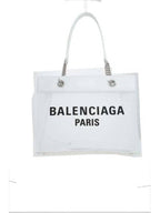 Balenciaga Duty Free Medium Tote Bag White