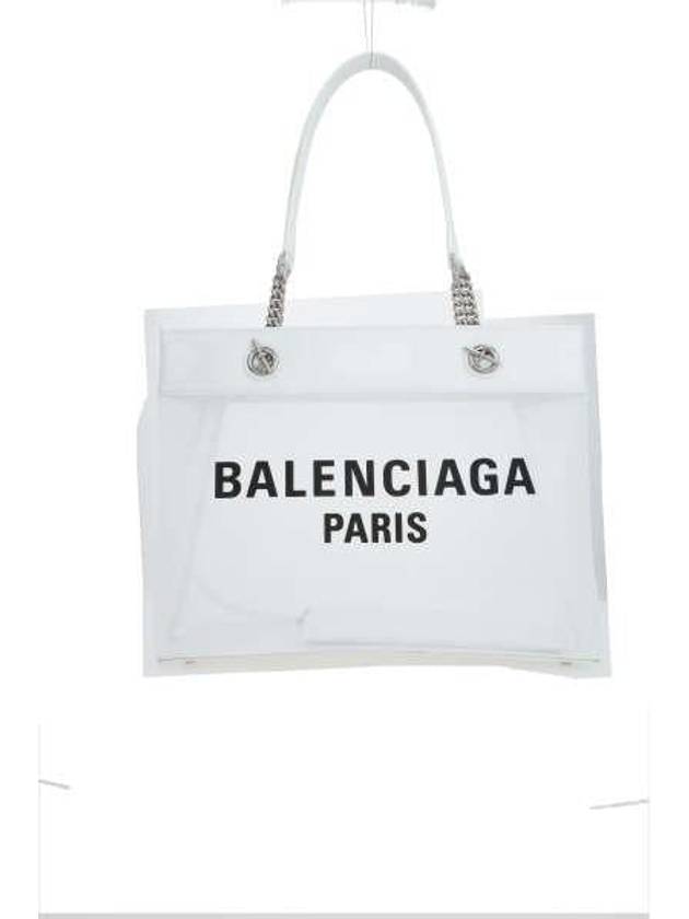 Balenciaga Duty Free Medium Tote Bag White