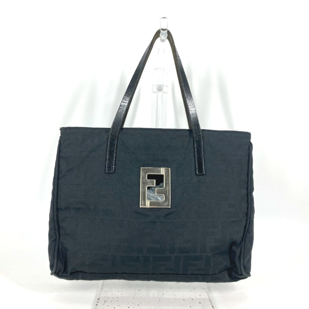 Fendi Zucca  Nylon Leather Handbag Tote Bag ()