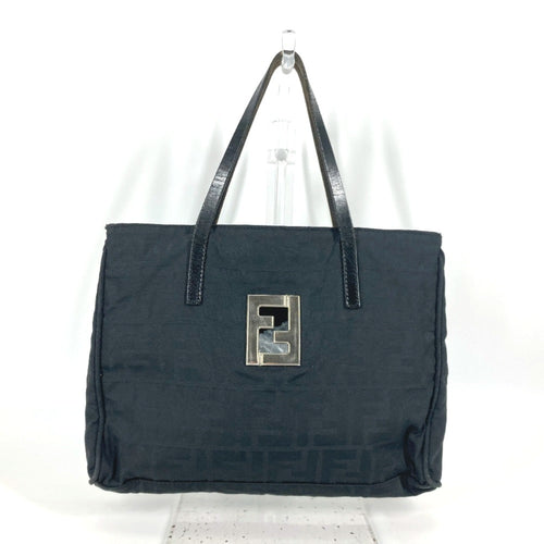 Fendi Zucca  Nylon Leather Handbag Tote Bag ()
