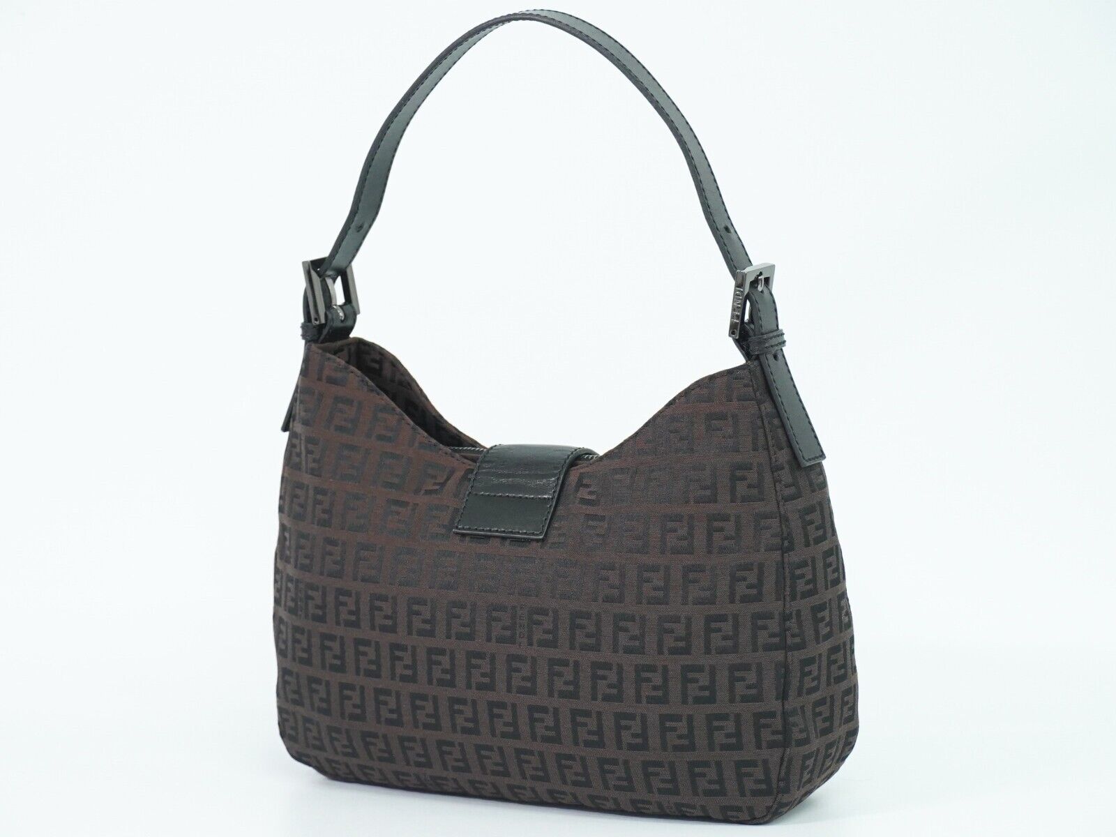 Fendi Zucchino  Canvas Shoulder Bag ()