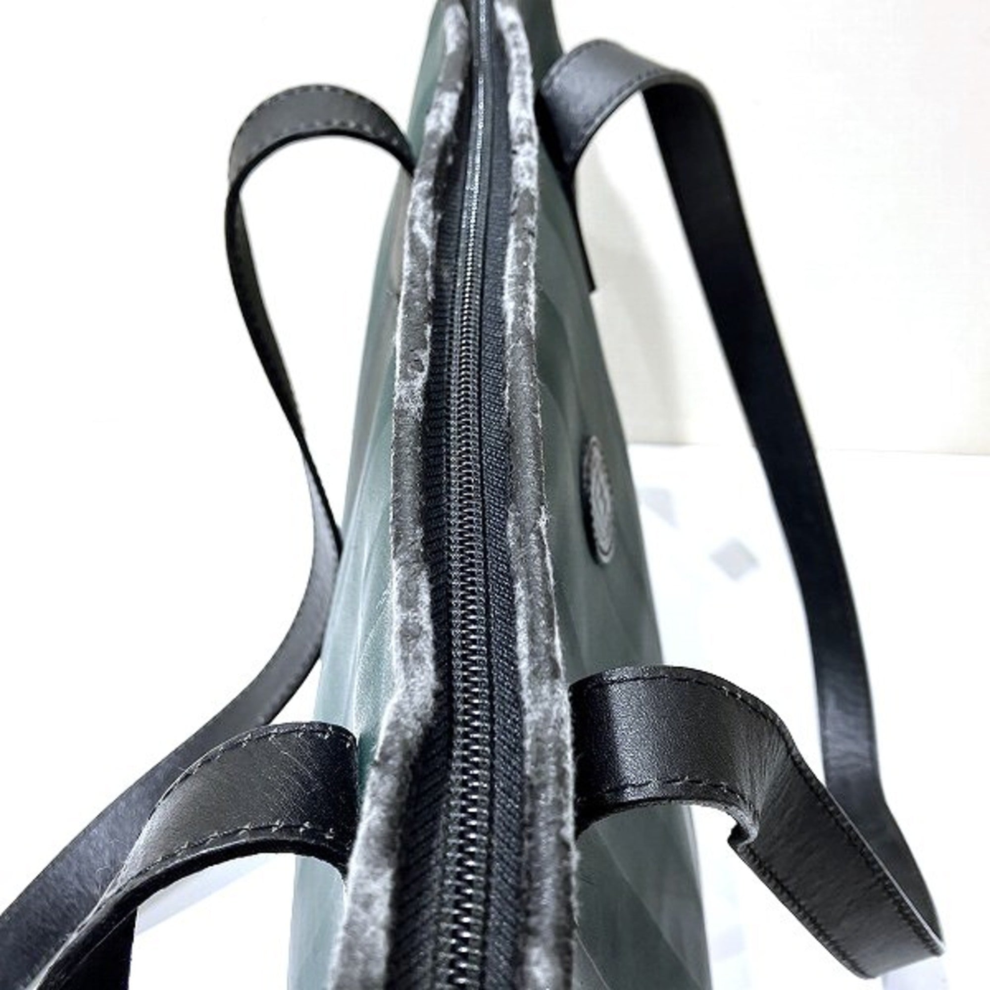 Fendi Pequin   Leather Pvc Shoulder Bag Tote Bag ()