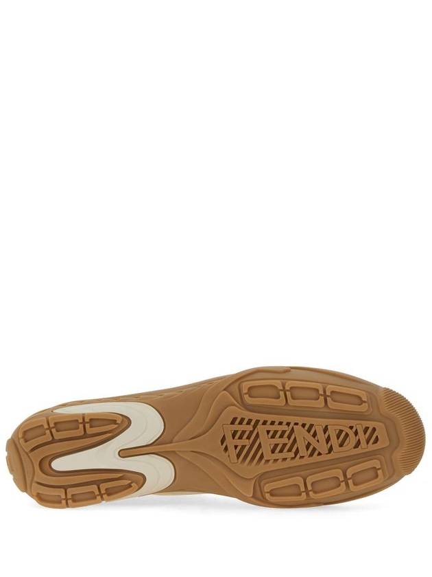 Fendi Lab Low-Top Sneakers Beige
