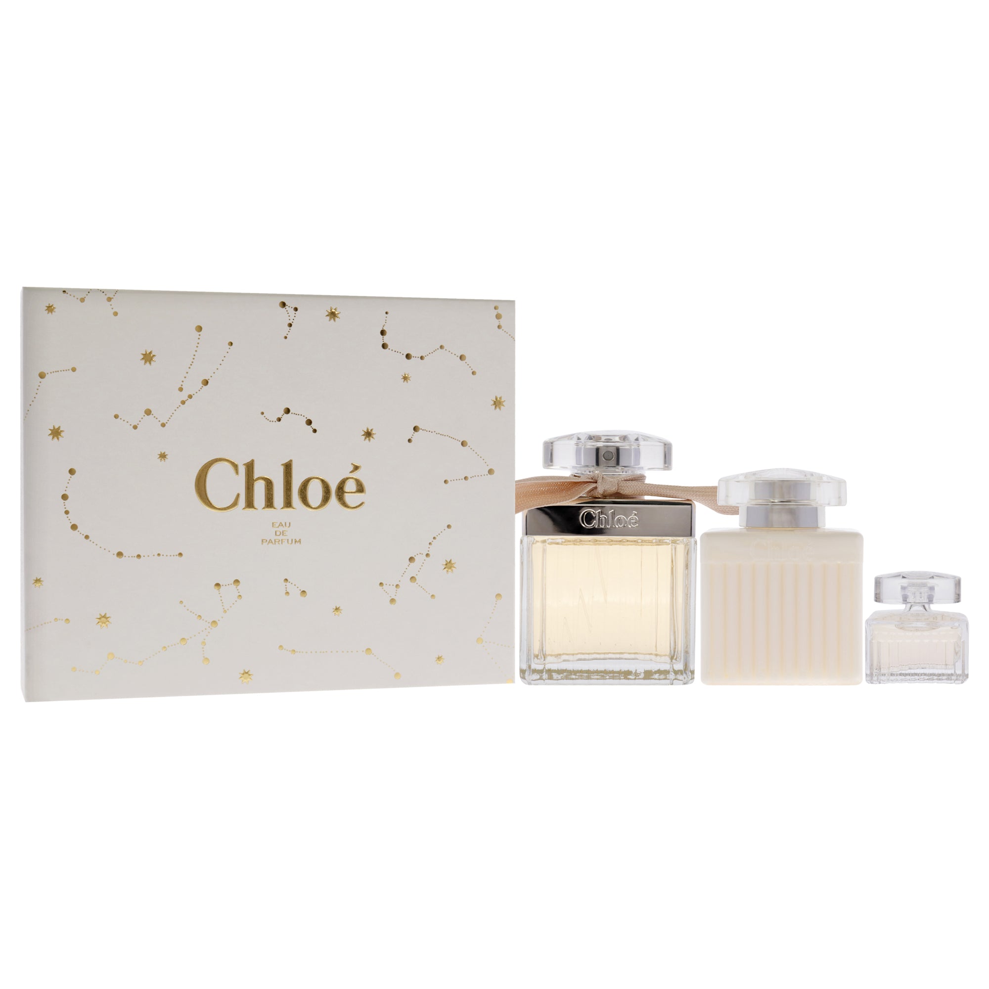 Chloe by Chloe for Women - 3 Pc Gift Set 2.5oz EDP Spray, 0.16oz EDP Splash (Mini), 3.4oz Body Lotion