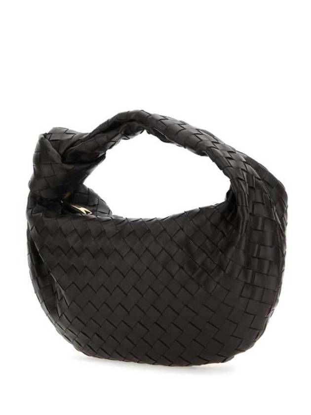 Bottega Veneta Teen Jodie Intrecciato Leather Tote Bag Brown