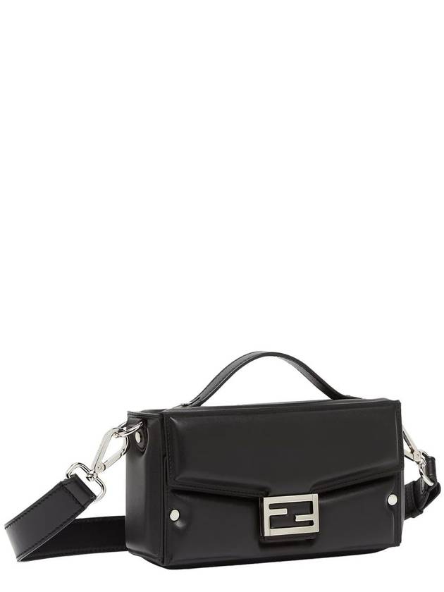Fendi Trunk Soft Padded Leather Tote Bag Black