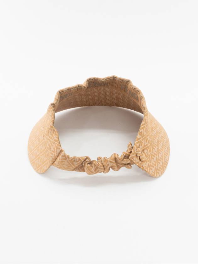 Fendi Denim Effect Caramel Visor Brown