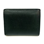 Fendi 8M0387 Leather Black Two Fold Wallet Gold Wallet