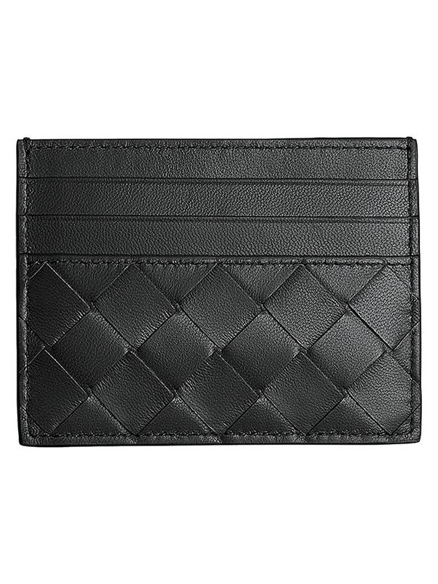 Bottega Veneta Intrecciato Leather Card Wallet Black