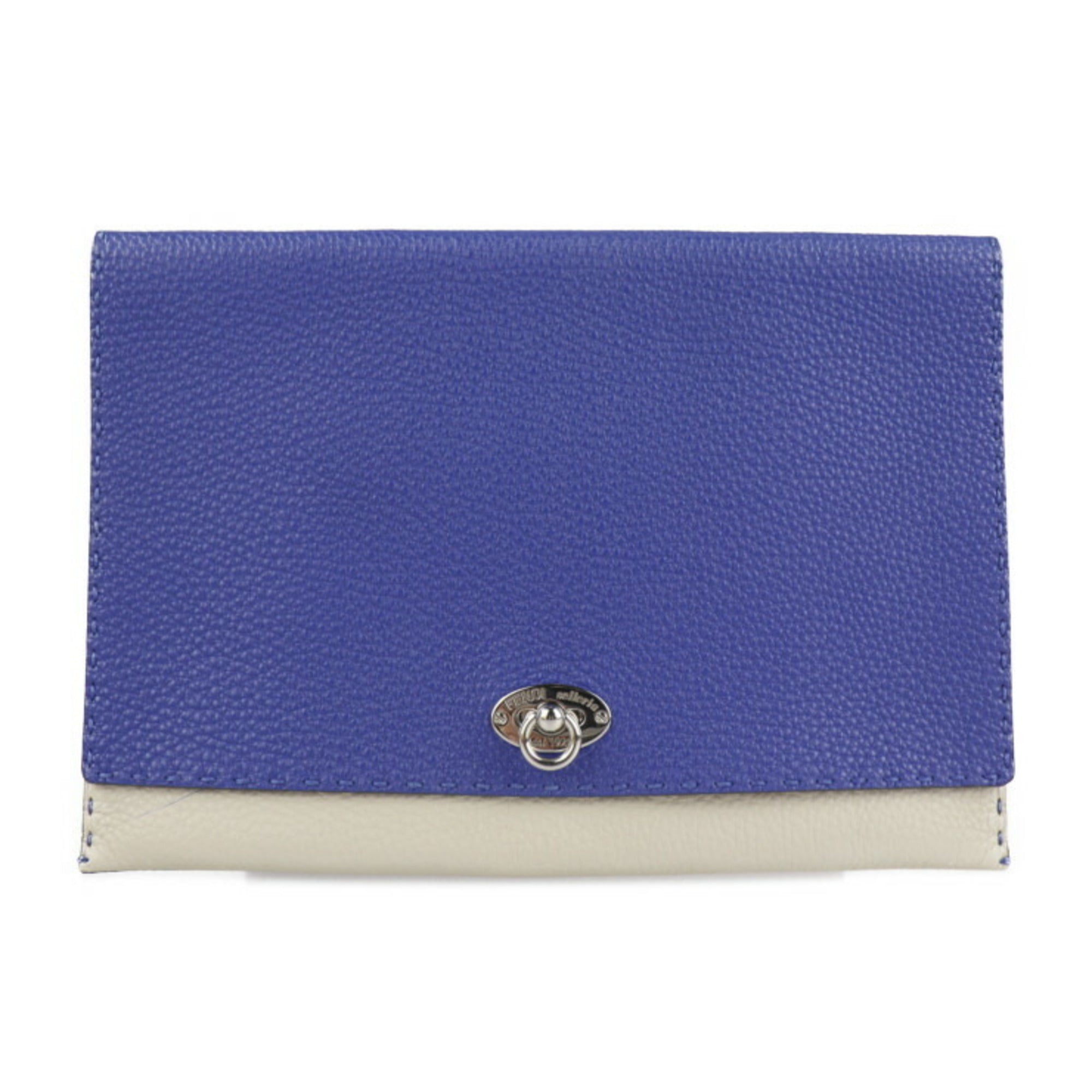 Fendi Selleria  Leather Clutch Bag ()