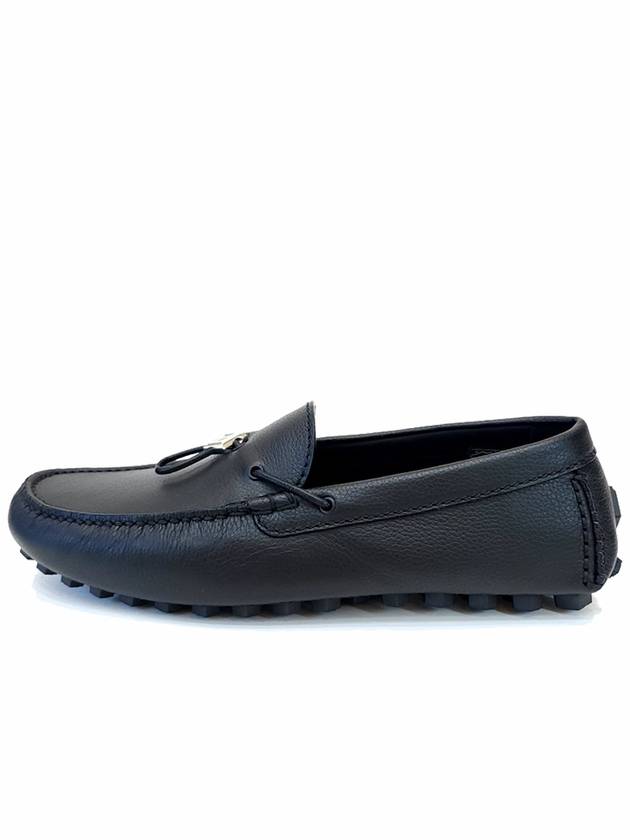 CD Diamond Grained Calfskin Loafers Black Dior