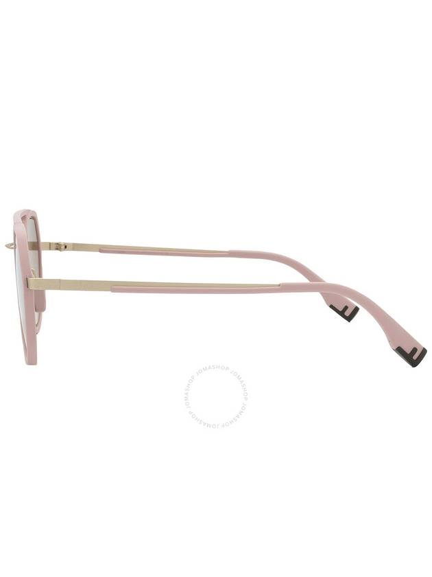 Fendi Fendi Brown Pink Gradient Pilot Men's Sunglasses FE40040U 73G 51