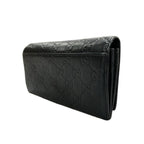 GUCCI Guccissima Avel Continental Flap Wallet Black IT6BCY4WJZR4