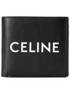 CELINE Smooth Calfskin Coin Half Wallet Black