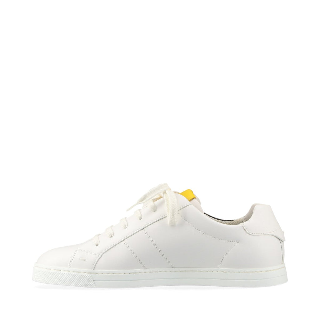 Fendi Zucca Canvas  Leather Trainers 6 Men Multicolor 7E1408   Box  Bag