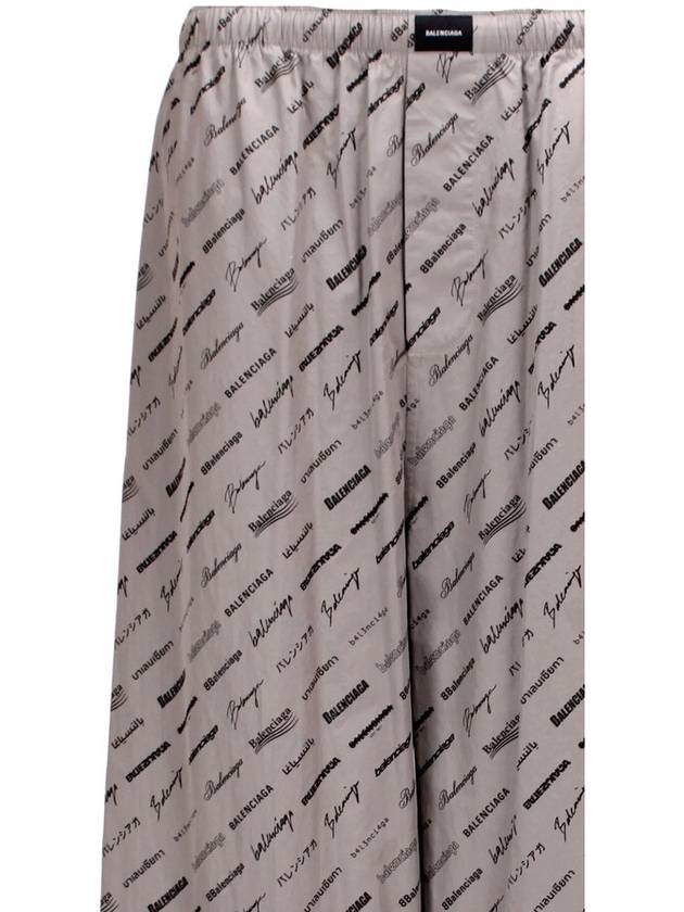 Balenciaga Balenciaga Logo Print Wide-Leg Pants, Brand Size 38 (US Size 8)
